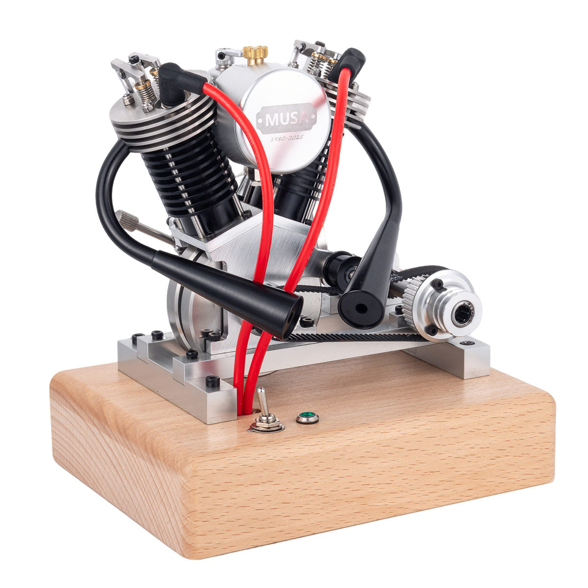 MUSA Hoglet Mini V-twin Engine V2 Gasoline 4-Stroke Engine Motorcycle With Kickstarter - stirlingkit