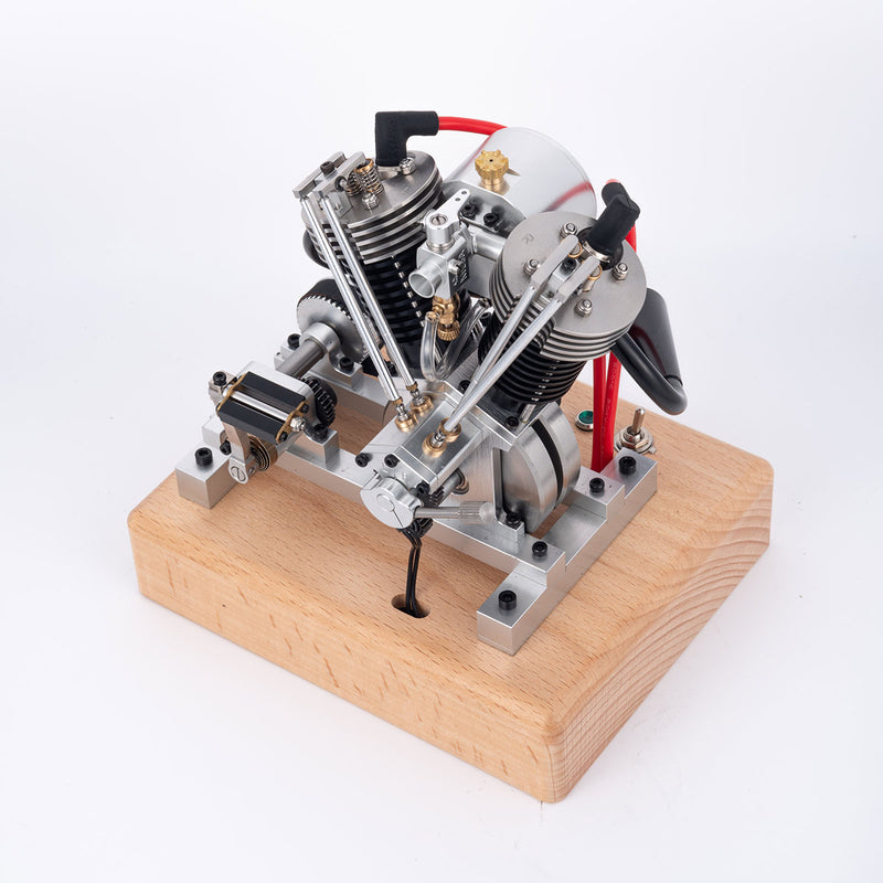 MUSA Hoglet Mini V-twin Engine V2 Gasoline 4-Stroke Engine Motorcycle With Kickstarter