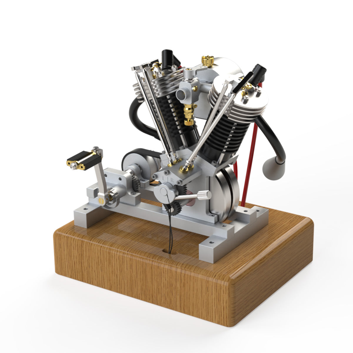 MUSA Hoglet Mini V-twin Engine V2 Gasoline 4-Stroke Engine Motorcycle With Kickstarter - stirlingkit