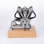 MUSA Hoglet Mini V-twin Engine V2 Gasoline 4-Stroke Engine Motorcycle With Kickstarter