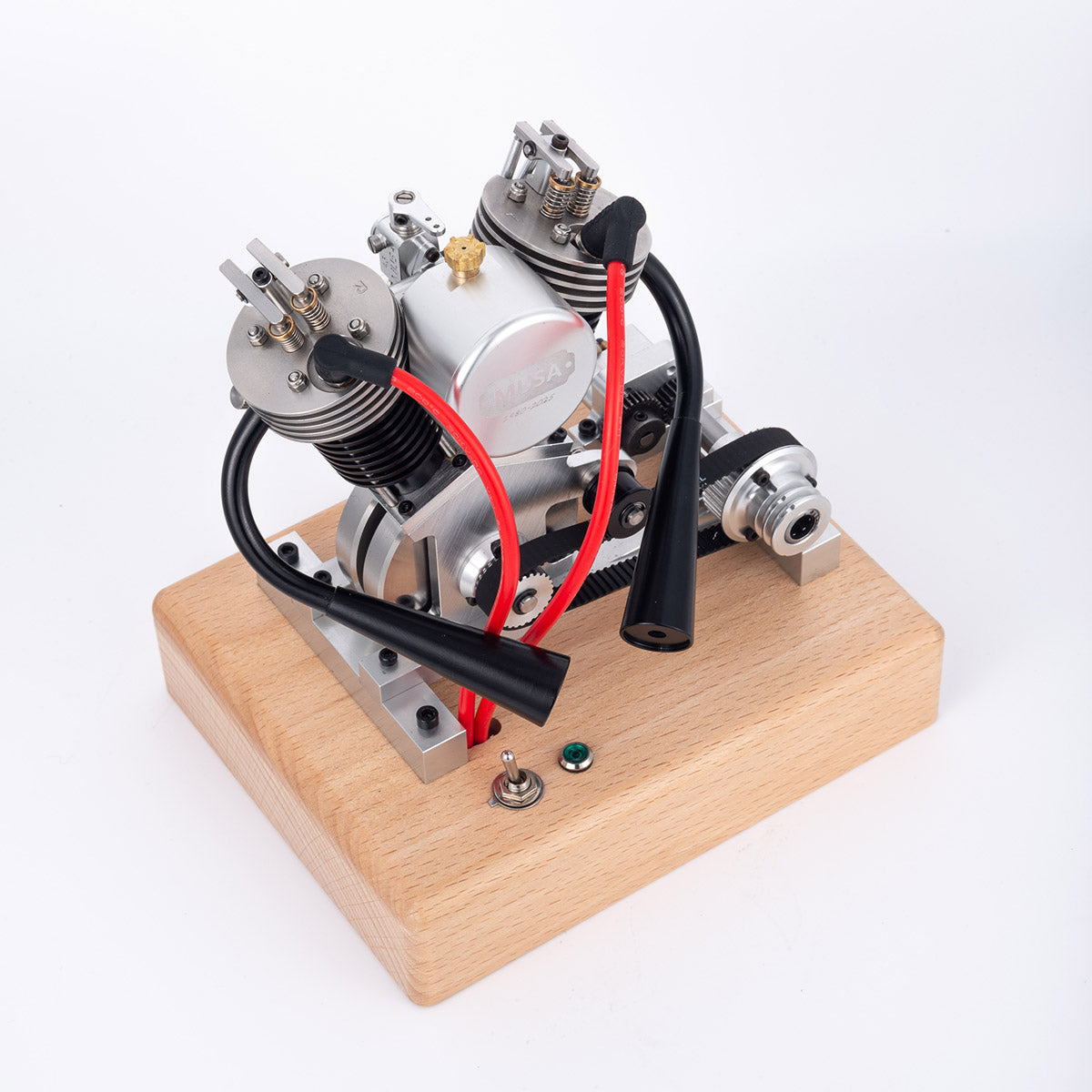 MUSA Hoglet Mini V-twin Engine V2 Gasoline 4-Stroke Engine Motorcycle With Kickstarter - stirlingkit