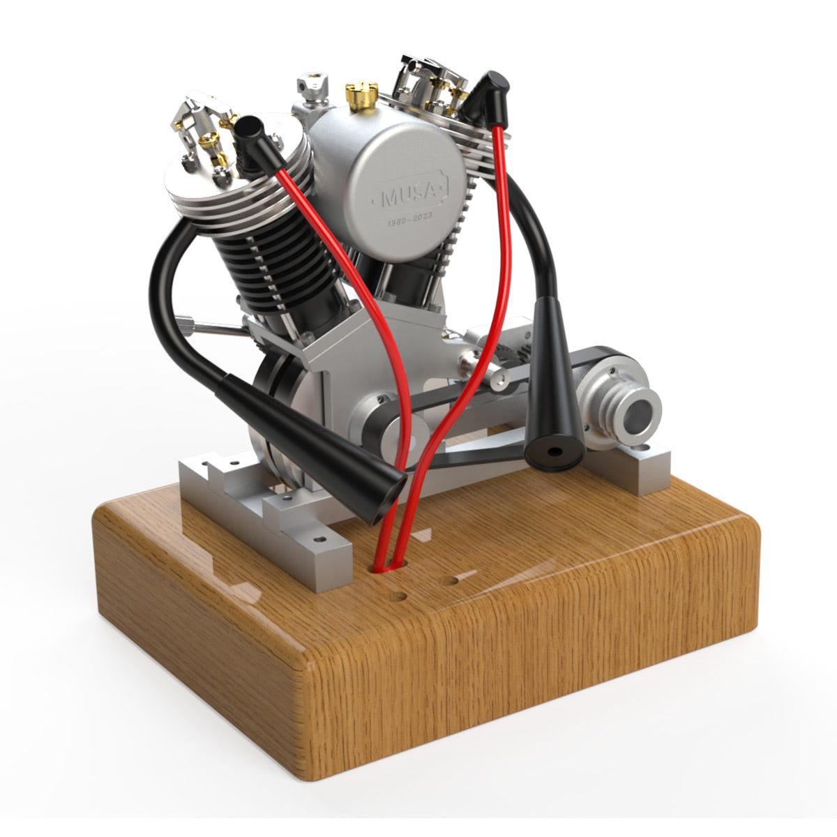 MUSA Hoglet Mini V-twin Engine V2 Gasoline 4-Stroke Engine Motorcycle With Kickstarter - stirlingkit