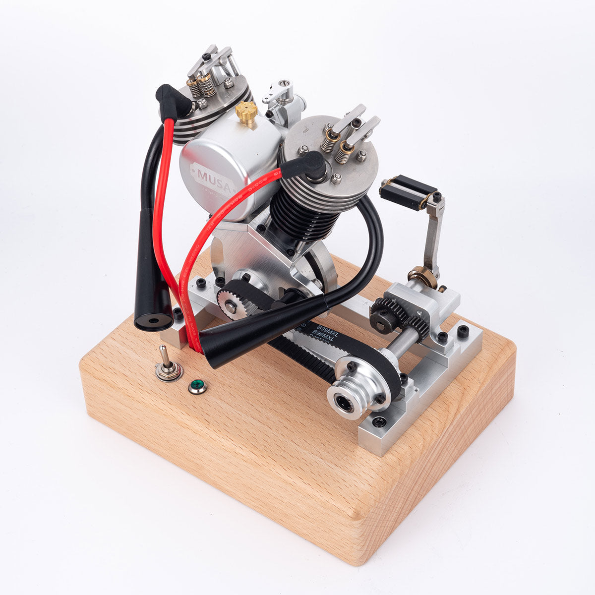 MUSA Hoglet Mini V-twin Engine V2 Gasoline 4-Stroke Engine Motorcycle With Kickstarter - stirlingkit