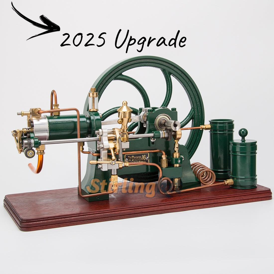 RETROL 16cc Horizontal 4-Stroke Diesel Stationary Engine Model Water-Cooled ICE Engine D16 - stirlingkit