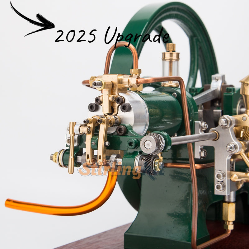 RETROL 16cc Horizontal 4-Stroke Diesel Stationary Engine Model Water-Cooled ICE Engine D16