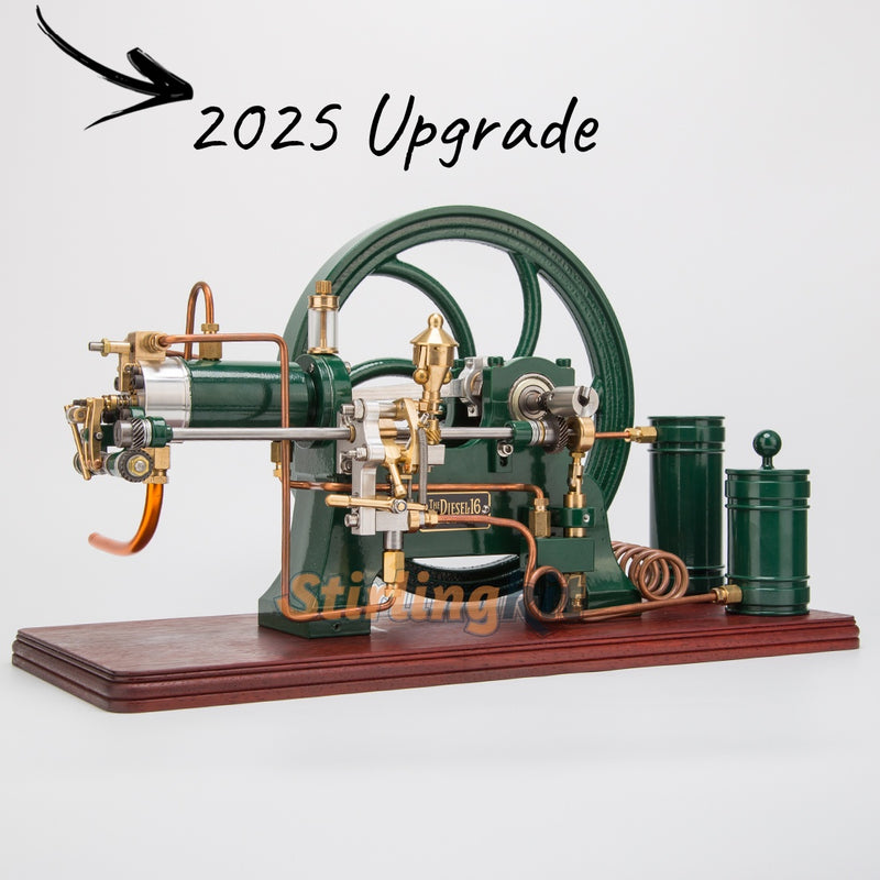 RETROL 16cc Horizontal 4-Stroke Diesel Stationary Engine Model Water ...