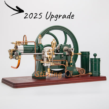 RETROL 16cc Horizontal 4-Stroke Diesel Stationary Engine Model Water-Cooled ICE Engine D16 - stirlingkit