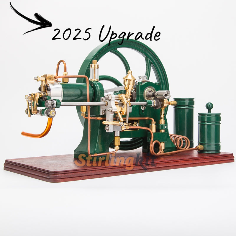 RETROL 16cc Horizontal 4-Stroke Diesel Stationary Engine Model Water-Cooled ICE Engine D16