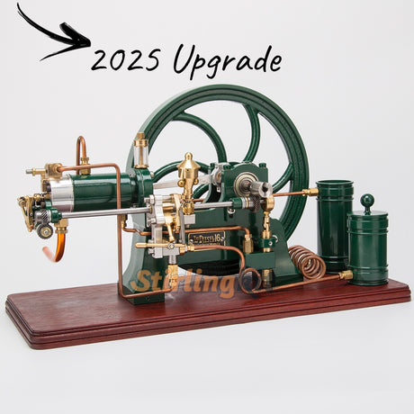 RETROL 16cc Horizontal 4-Stroke Diesel Stationary Engine Model Water-Cooled ICE Engine D16 - stirlingkit