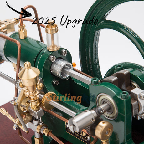 RETROL 16cc Horizontal 4-Stroke Diesel Stationary Engine Model Water-Cooled ICE Engine D16 - stirlingkit