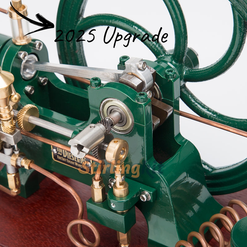RETROL 16cc Horizontal 4-Stroke Diesel Stationary Engine Model Water-Cooled ICE Engine D16