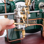 RETROL 16cc Horizontal 4-Stroke Diesel Stationary Engine Model Water-Cooled ICE Engine D16