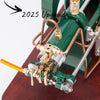 RETROL 16cc Horizontal 4-Stroke Diesel Stationary Engine Model Water-Cooled ICE Engine D16