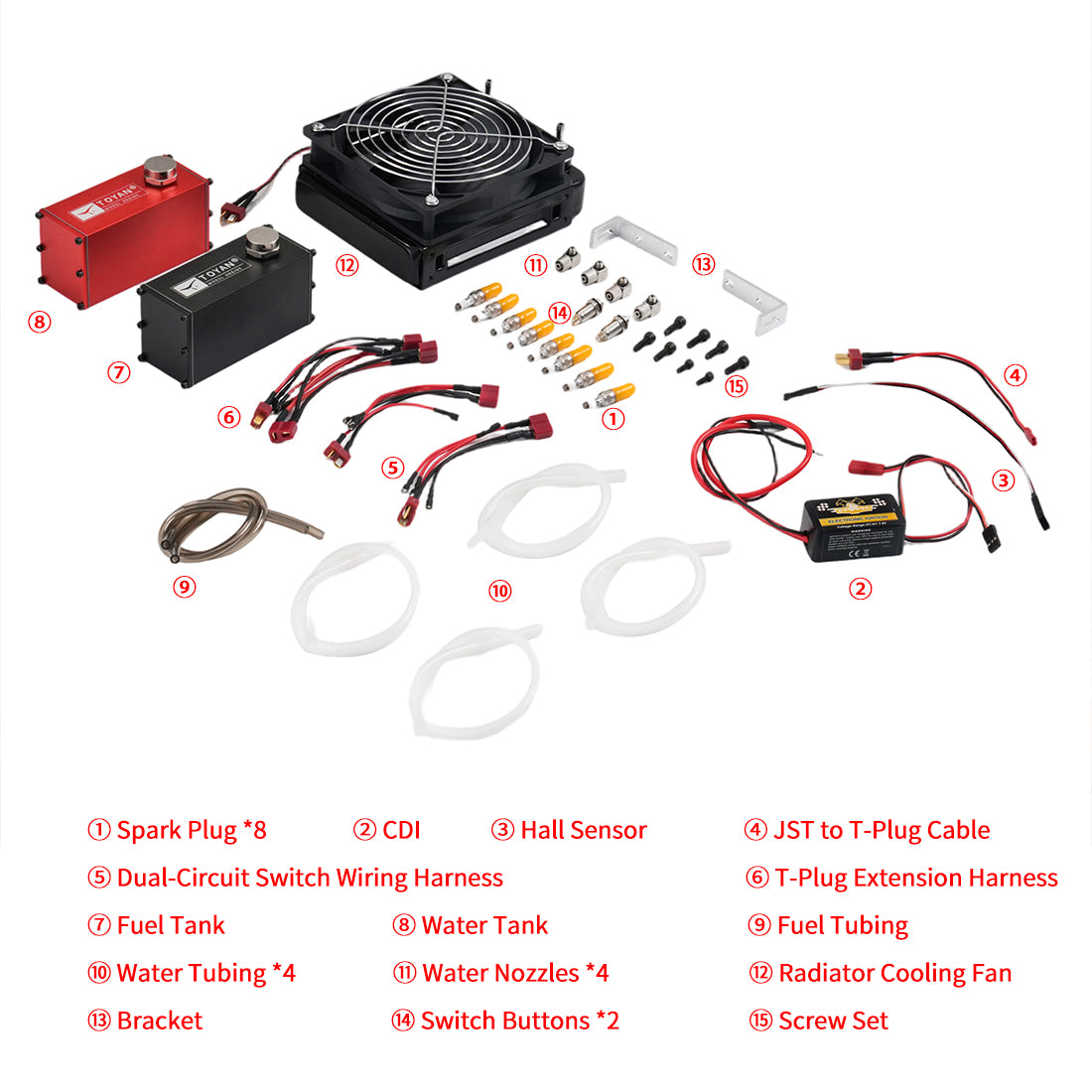 Upgraded TOYAN V8 starter kit