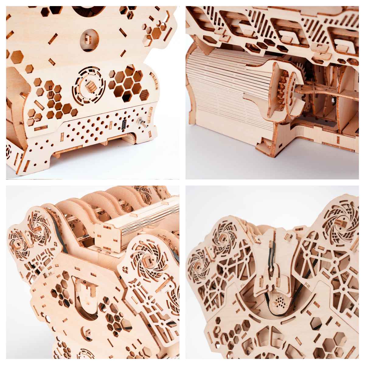 W12 Engine Model Kits That Runs 1400+PCS Iconic 3D Wooden Mechanical Car Engine Model - stirlingkit