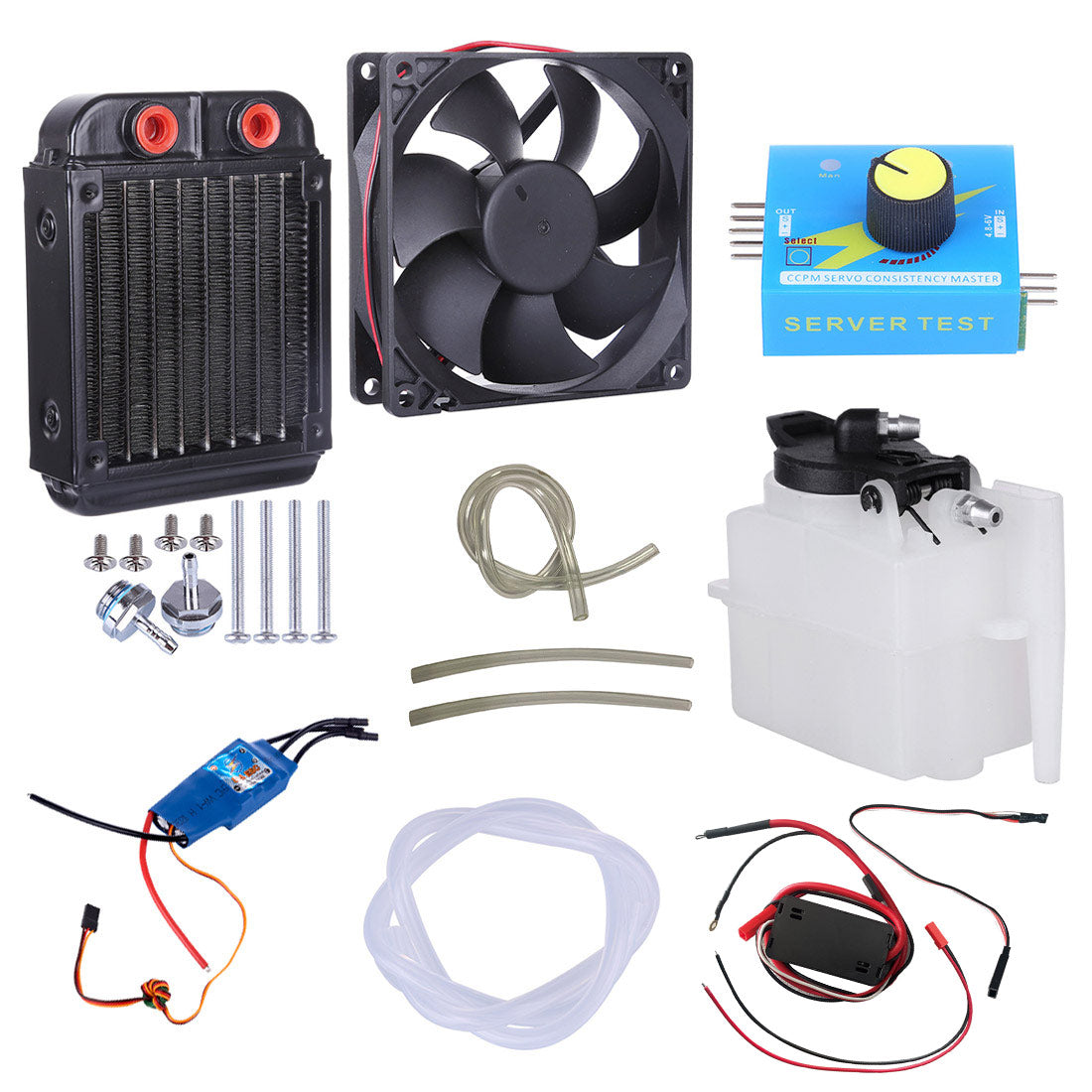 Contents of the ENJOMOR water-cooling starter kit