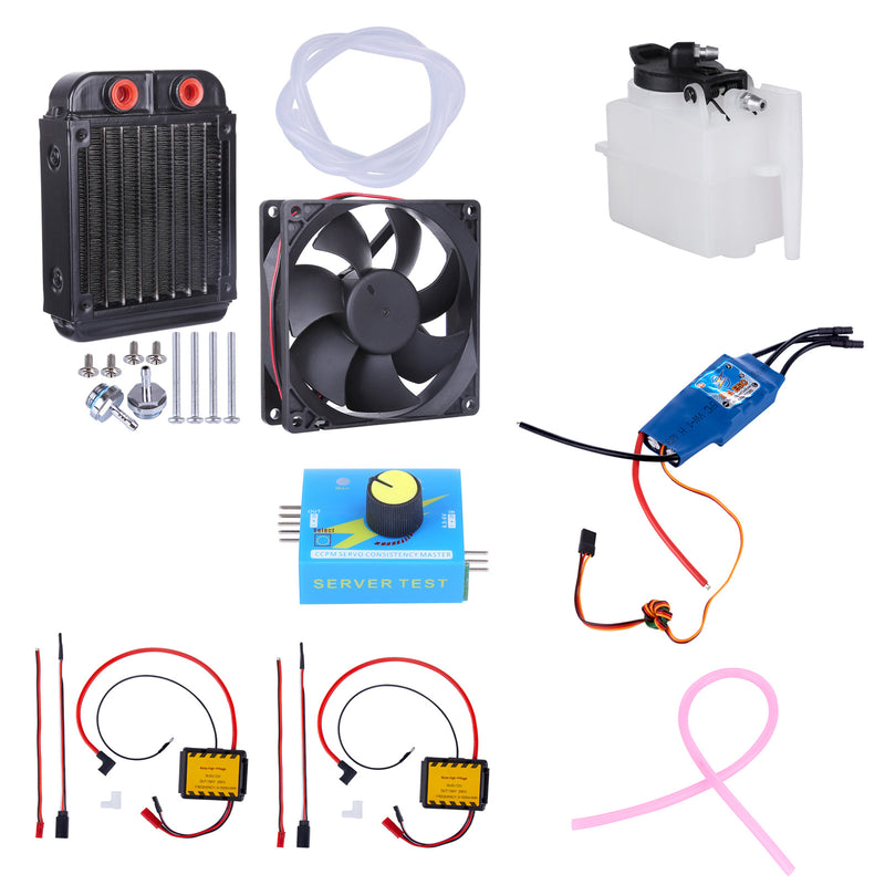 Water Cooling & Ignition Starter Set for ENJOMOR V12 GS-V12 Engine Model - stirlingkit