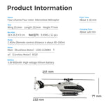 WL-K160 EC-145 160-Class 2.4G 4CH Scale Rescue RC Helicopter Model RTF Beginner Plane Under $100