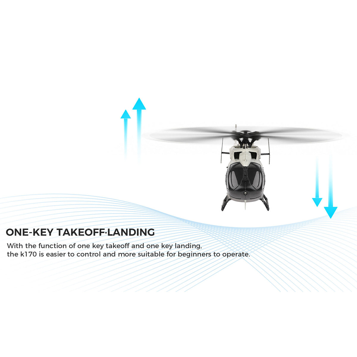 WL-K160 EC-145 160-Class 2.4G 4CH Scale Rescue RC Helicopter Model RTF Beginner Plane Under $100