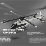 WL-K160 EC-145 160-Class 2.4G 4CH Scale Rescue RC Helicopter Model RTF Beginner Plane Under $100