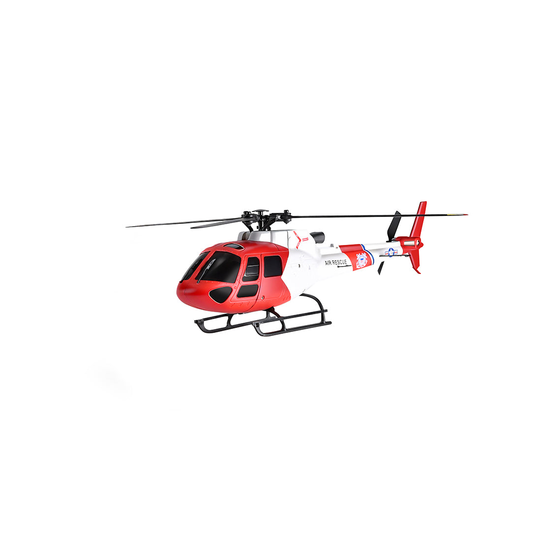 WLToys AS350 2.4G 4CH RTF Micro RC Helicopter Model Optical Flow K150 Air Rescue - stirlingkit