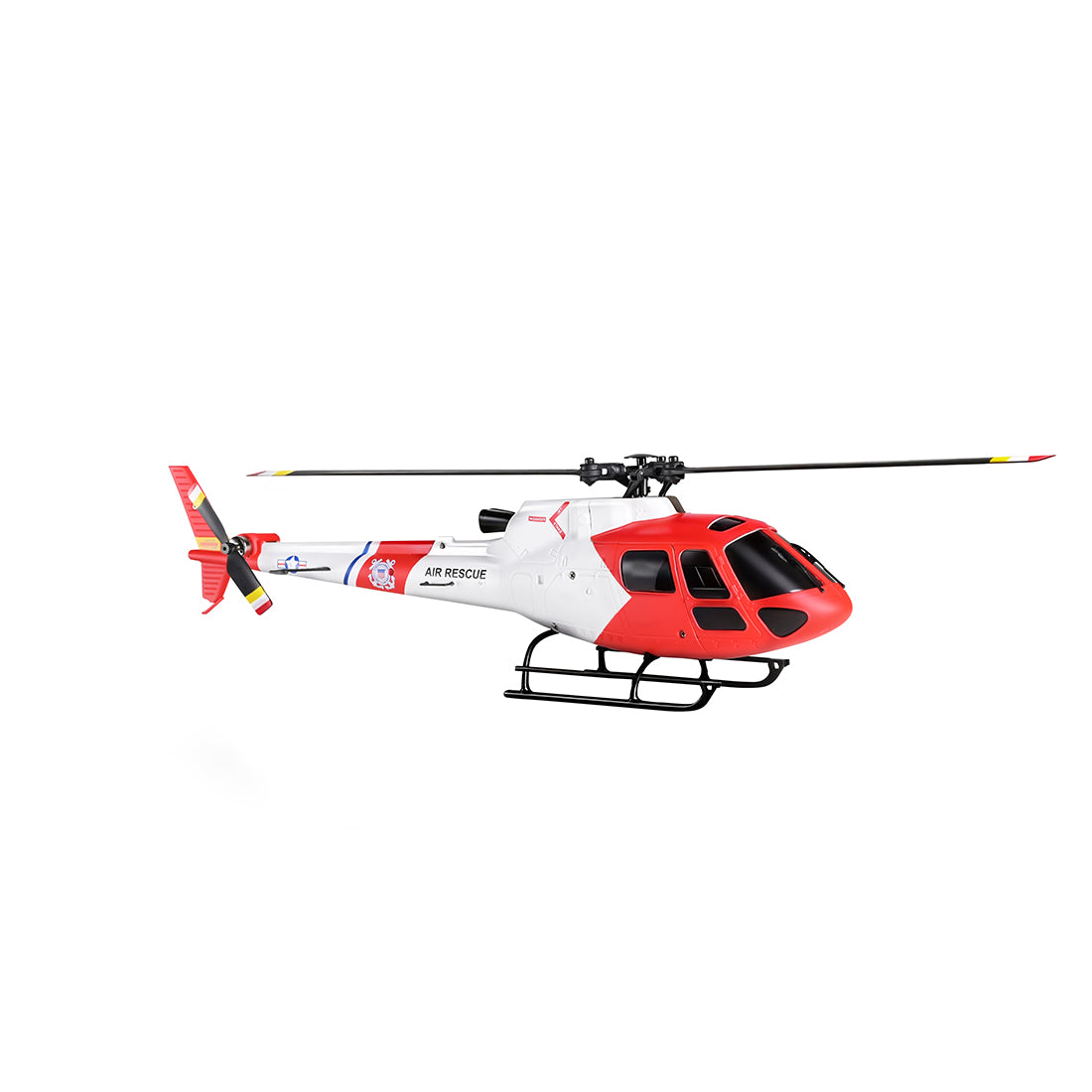 WLToys AS350 2.4G 4CH RTF Micro RC Helicopter Model Optical Flow K150 Air Rescue - stirlingkit