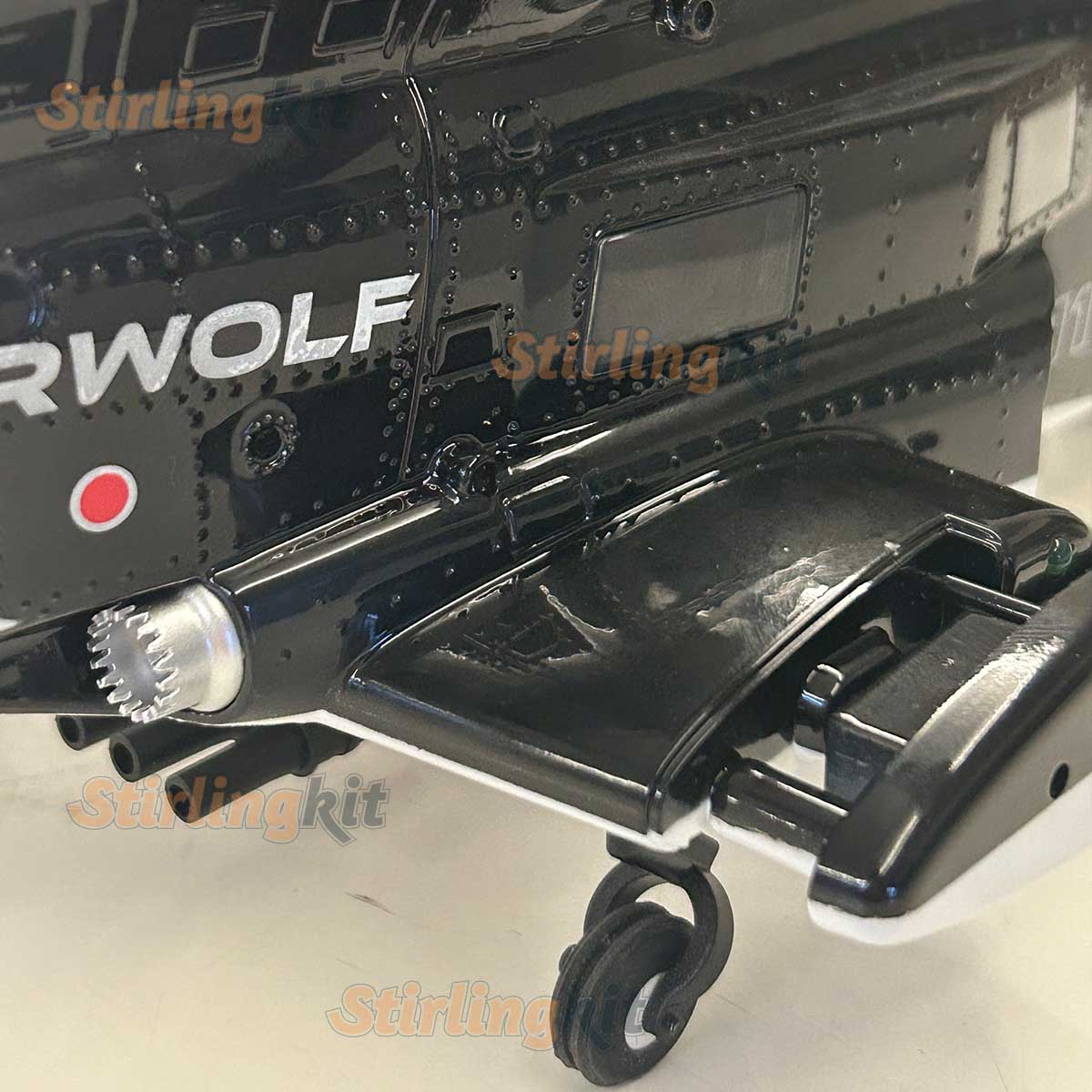 WOLFBUSH AW-911 Airwolf 1/34 Scale RC Helicopter Smart GPS 2.4G 9CH 6G/3D Stunt RC Airplane - stirlingkit