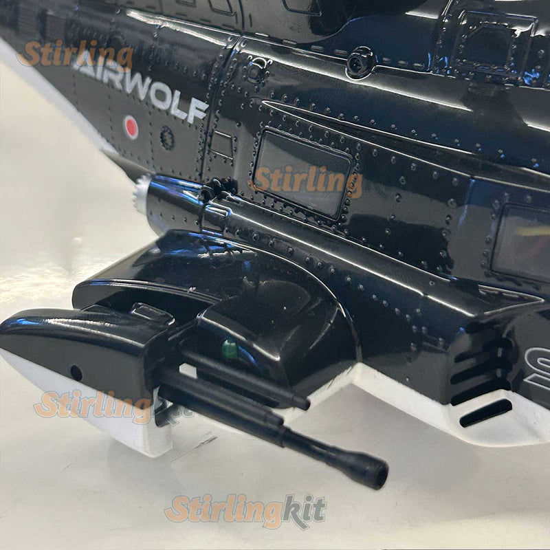 WOLFBUSH AW-911 Airwolf 1/34 Scale RC Helicopter Smart GPS 2.4G 9CH 6G/3D Stunt RC Airplane - stirlingkit