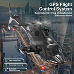 WOLFBUSH AW-911 Airwolf 1/34 Scale RC Helicopter Smart GPS 2.4G 9CH 6G/3D Stunt RC Airplane - stirlingkit