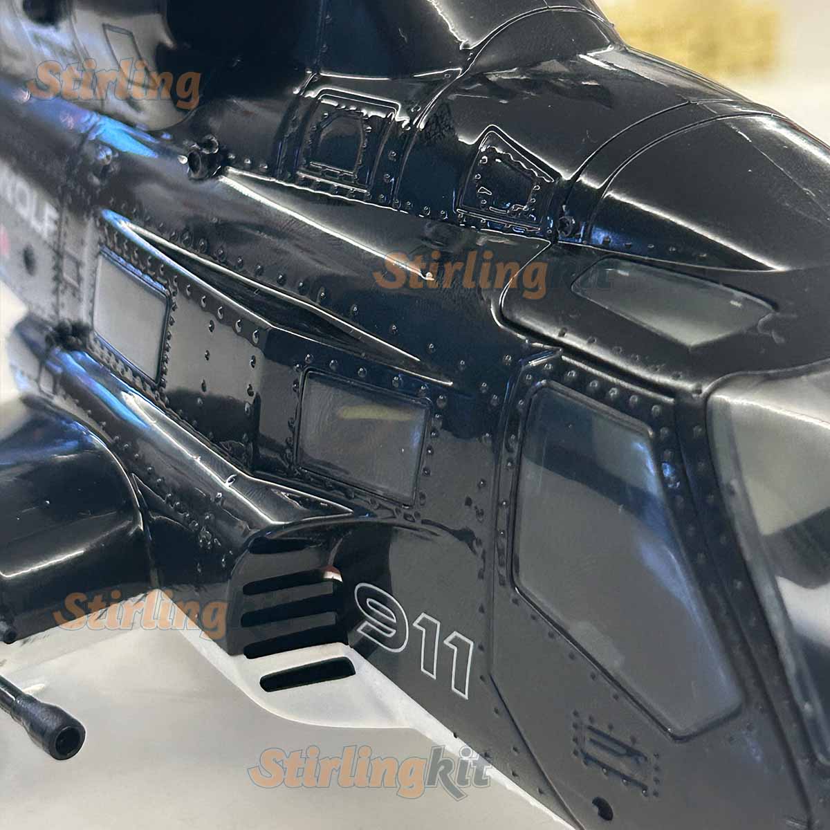 WOLFBUSH AW-911 Airwolf 1/34 Scale RC Helicopter Smart GPS 2.4G 9CH 6G/3D Stunt RC Airplane - stirlingkit
