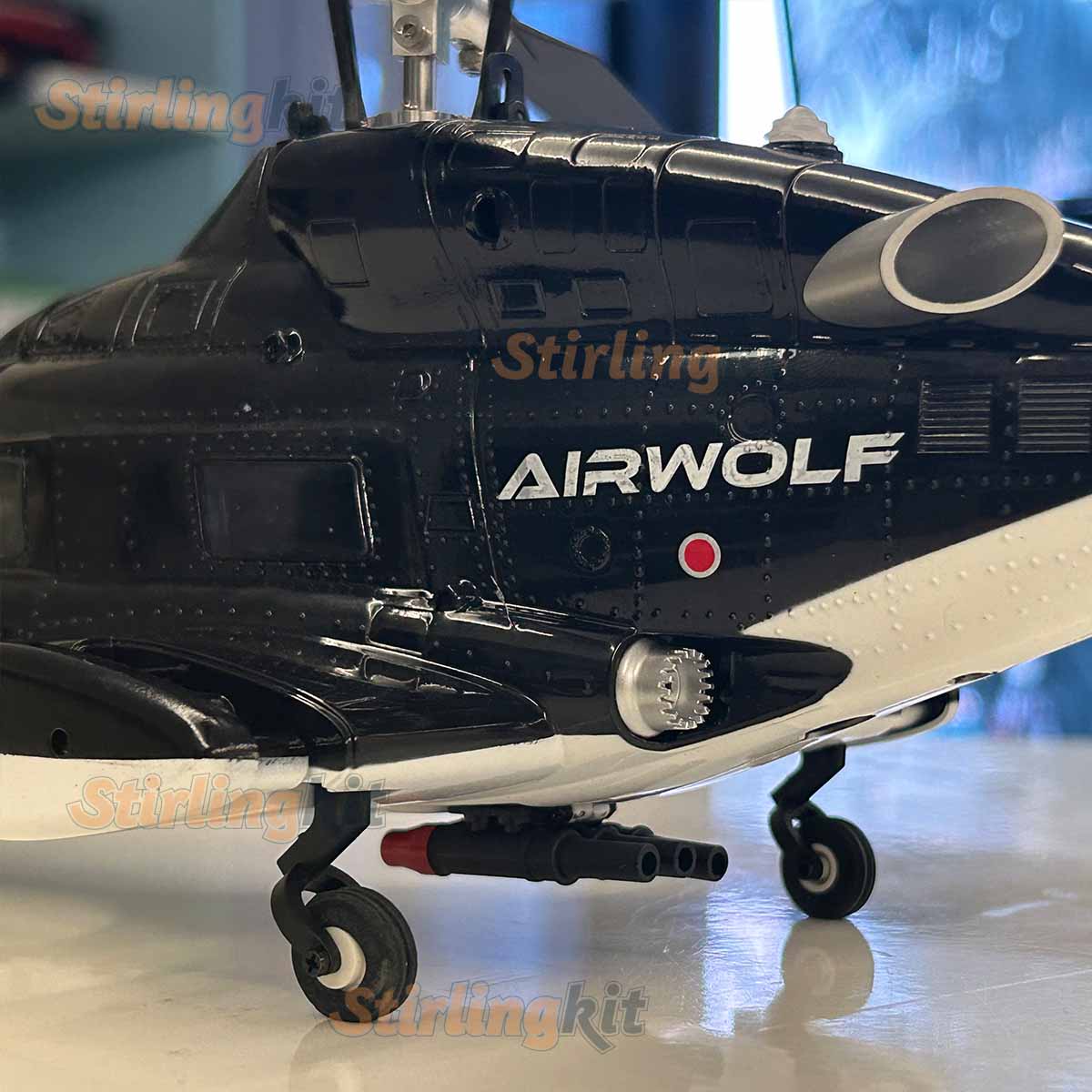 WOLFBUSH AW-911 Airwolf 1/34 Scale RC Helicopter Smart GPS 2.4G 9CH 6G/3D Stunt RC Airplane - stirlingkit