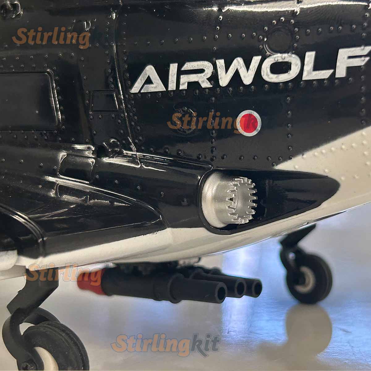 WOLFBUSH AW-911 Airwolf 1/34 Scale RC Helicopter Smart GPS 2.4G 9CH 6G/3D Stunt RC Airplane - stirlingkit