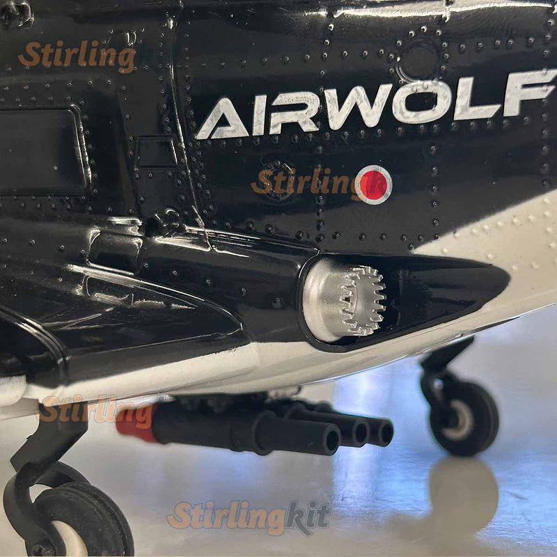 WOLFBUSH AW-911 Airwolf 1/34 Scale RC Helicopter Smart GPS 2.4G 9CH 6G/3D Stunt RC Airplane - stirlingkit