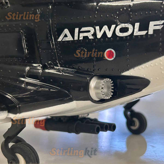 WOLFBUSH AW-911 Airwolf 1/34 Scale RC Helicopter Smart GPS 2.4G 9CH 6G/3D Stunt RC Airplane - stirlingkit
