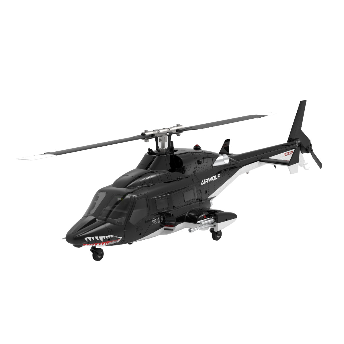 WOLFBUSH AW-911 Airwolf 1/34 Scale RC Helicopter Smart GPS 2.4G 9CH 6G/3D Stunt RC Airplane - stirlingkit
