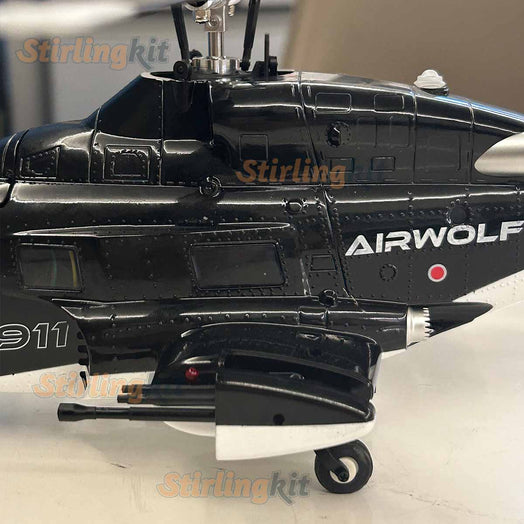 WOLFBUSH AW-911 Airwolf 1/34 Scale RC Helicopter Smart GPS 2.4G 9CH 6G/3D Stunt RC Airplane - stirlingkit