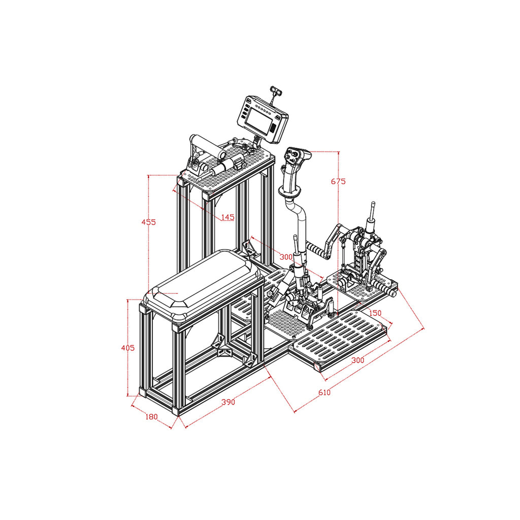 FF10 hydraulic damping system on control linkages