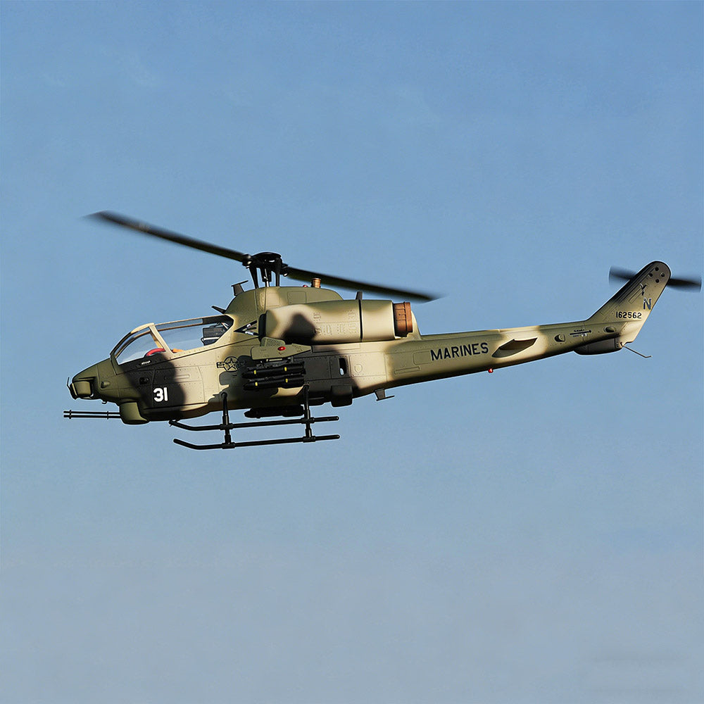 WOLFBUSH & ROBAN AH-1W Cobra 470-Class Military GPS Large RC Helicopter Model 2.4G 6CH - stirlingkit