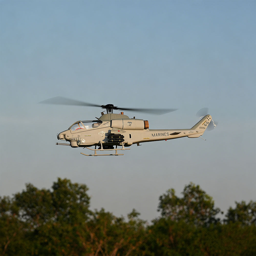 WOLFBUSH & ROBAN AH-1W Cobra 470-Class Military GPS Large RC Helicopter Model 2.4G 6CH - stirlingkit