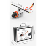 WOLFBUSH × YU XIANG F07S Micro Scale F07S UH-1 Huey 1/34 RTF GPS Rescue RC Helicopter