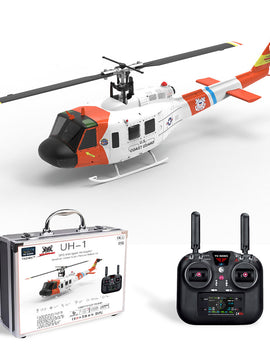 WOLFBUSH × YU XIANG F07S Micro Scale F07S UH-1 Huey 1/34 RTF GPS Rescue RC Helicopter