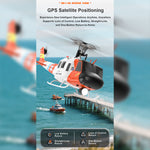 WOLFBUSH × YU XIANG F07S Micro Scale F07S UH-1 Huey 1/34 RTF GPS Rescue RC Helicopter