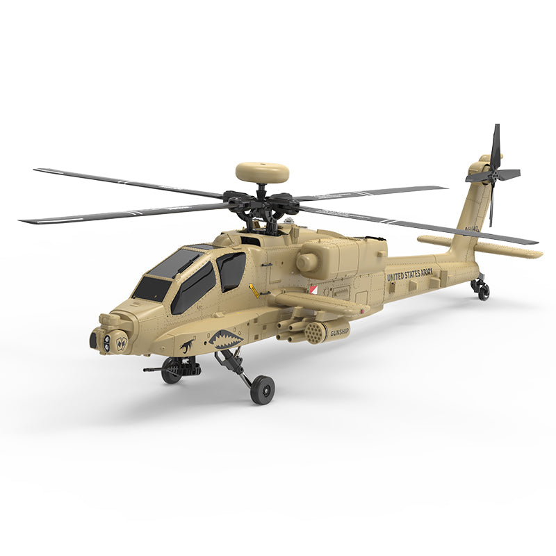 WOLFBUSH & YU XIANG F11-N AH64 RC Apache Attack Helicopter 6G/3D with Optical Flow Altitude 1/32 Hold RTF - stirlingkit
