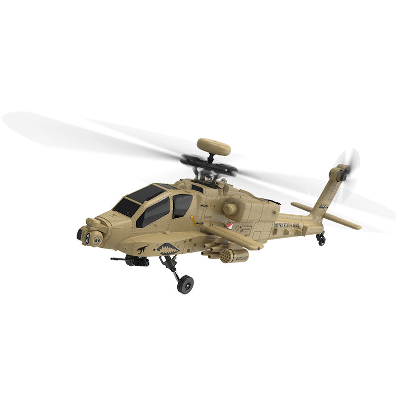 WOLFBUSH & YU XIANG F11-N AH64 RC Apache Attack Helicopter 6G/3D with Optical Flow Altitude 1/32 Hold RTF - stirlingkit