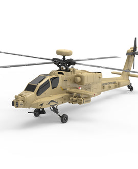 WOLFBUSH & YU XIANG F11-N AH64 RC Apache Attack Helicopter 6G/3D with Optical Flow Altitude 1/32 Hold RTF