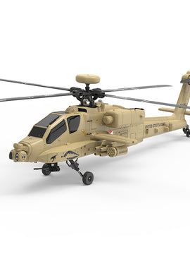 WOLFBUSH & YU XIANG F11-N AH64 RC Apache Attack Helicopter 6G/3D with Optical Flow Altitude 1/32 Hold RTF