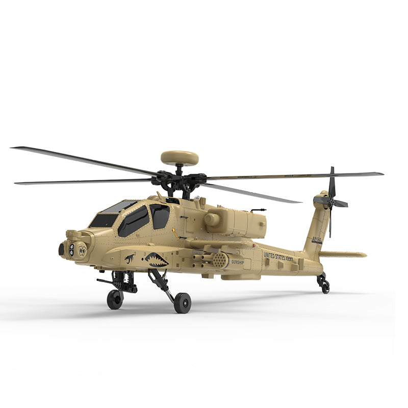 WOLFBUSH & YU XIANG F11-N AH64 RC Apache Attack Helicopter 6G/3D with Optical Flow Altitude 1/32 Hold RTF - stirlingkit