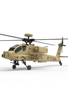 WOLFBUSH & YU XIANG F11-N AH64 RC Apache Attack Helicopter 6G/3D with Optical Flow Altitude 1/32 Hold RTF