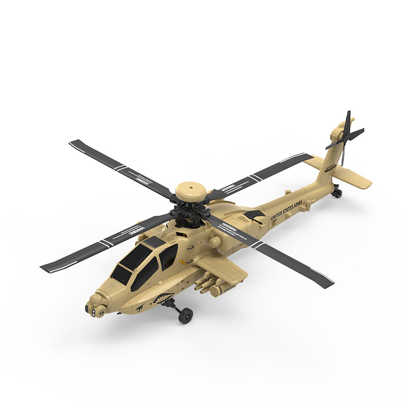 WOLFBUSH & YU XIANG F11-N AH64 RC Apache Attack Helicopter 6G/3D with Optical Flow Altitude 1/32 Hold RTF - stirlingkit