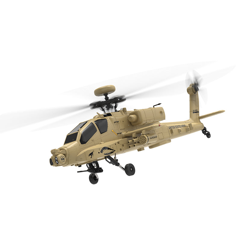 WOLFBUSH & YU XIANG F11-N AH64 RC Apache Attack Helicopter 6G/3D with Optical Flow Altitude 1/32 Hold RTF - stirlingkit